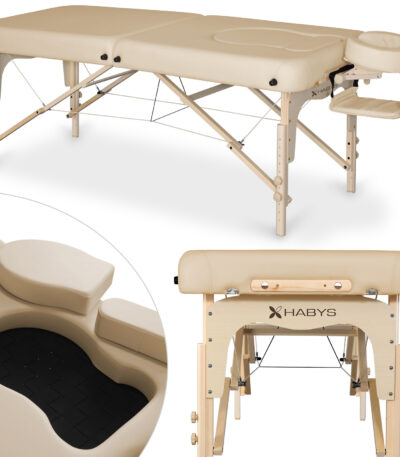 Massagetafel Olivia voor zwangerschapsmassage Soft Touch K607 Moco Beige 1