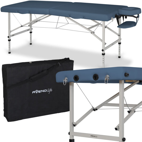 Table de massage Torina Matt Touch K102 bleu agate 1
