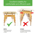 Mobiele Massagetafel Sofia Comfy Base K533 Beige 6