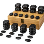 Ensemble de 36 pierres de basalte pour massage aux pierres chaudes 1