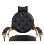 Barberstoel zwart Buzz Gold Mudi