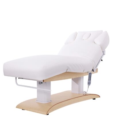 Elektrische massagetafel 4 motoren verwarming wit Troch+ Weelko