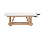 Houten spa behandelbank wit Roots Weelko