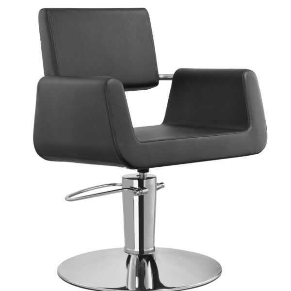 Kappersstoel grijs met ruitstiksel Flame Planet Hair