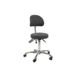 Kruk met rugleuning ronde zitting Naggura