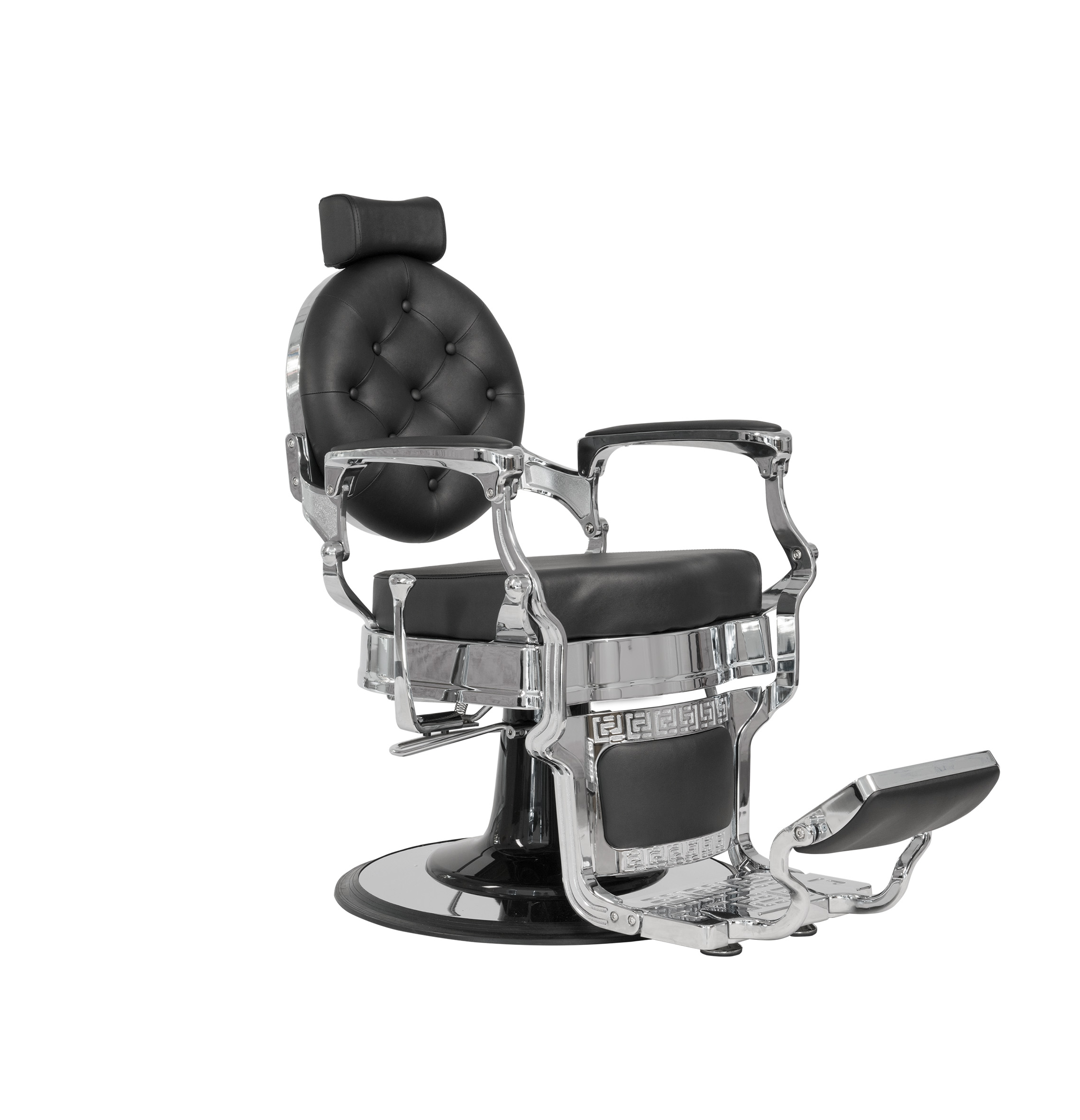 MUDI barberstoel chroom zwart BUZZ MUDI barberstoel chroom zwart BUZZ