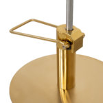 MUDI kappersstoel gouden onderstel beige WHIM RG