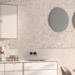 NAGGURA akoestisch paneel rond beige Ikon