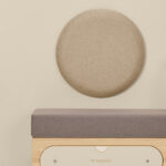 NAGGURA akoestisch paneel rond beige Ikon