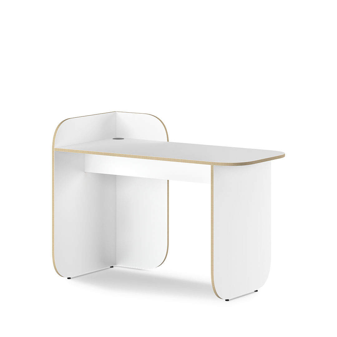 NAGGURA bureau klein minimalistisch wit Ikon NAGGURA bureau klein minimalistisch wit Ikon