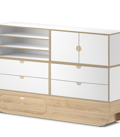 NAGGURA dressoir modulair soft-close wit Ikon