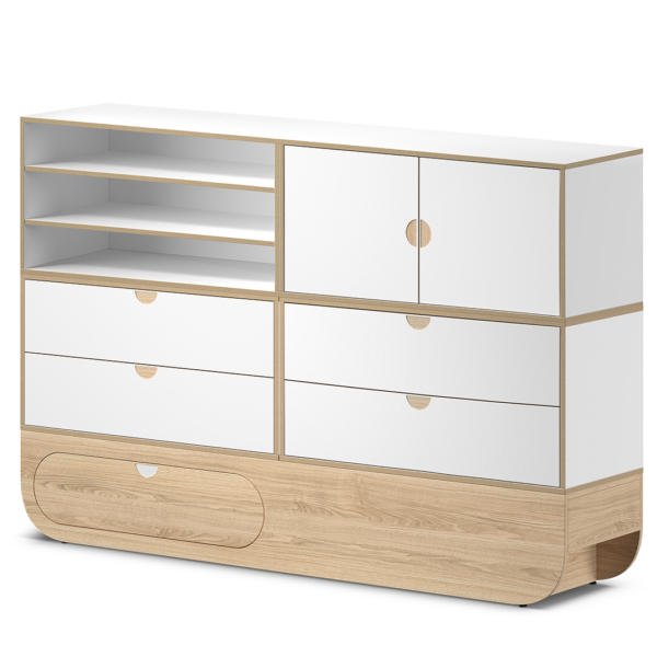 NAGGURA dressoir modulair soft-close wit Ikon