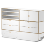 NAGGURA dressoir modulair soft-close wit Ikon