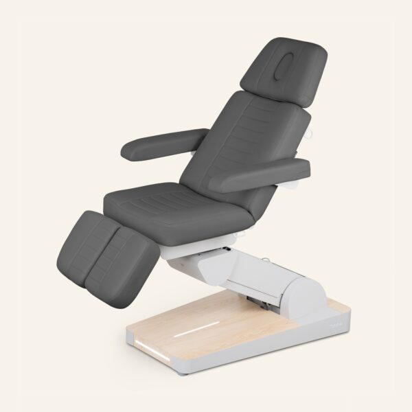 Elektrische podotherapie behandelstoel 3 motoren Nuuna P3 GR Rotation Naggura grafiet