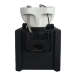 Wasunit kapper met witte wasbak Peek Black Mudi
