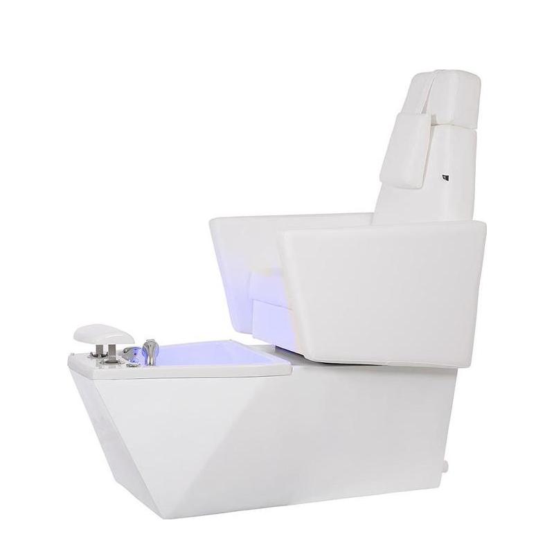 WEELKO pedicurestoel elegant draaibare armleuningen wit GENTLE WEELKO pedicurestoel elegant draaibare armleuningen wit GENTLE