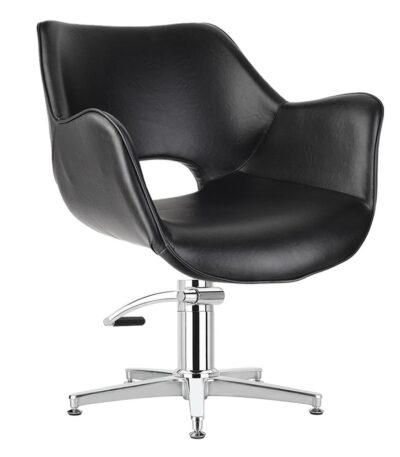 Comfortel kappersstoel retro zwart Chloe