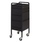 Comfortel kapperstrolley met uitschuiflade zwart Studio 3