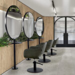Comfortel spiegel rond zwart Nero