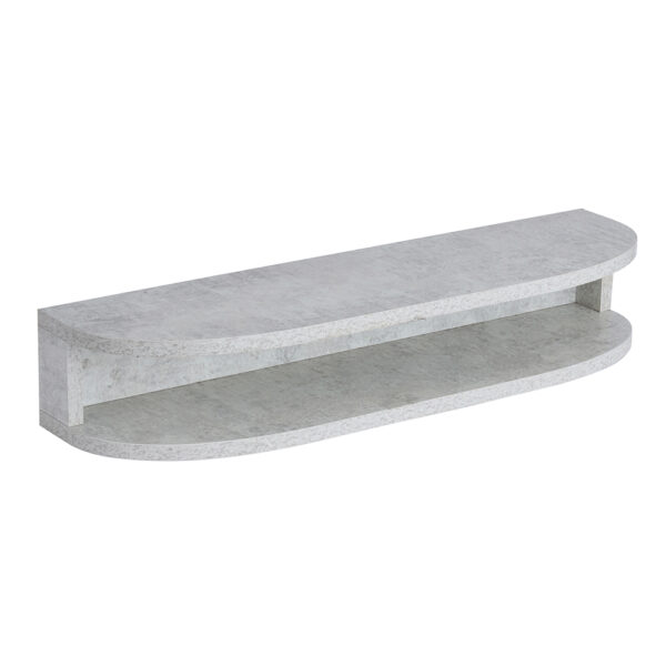 Comfortel wandplank dubbele gebogen grijs Venetian