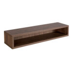 Comfortel wandplank gebogen bruin