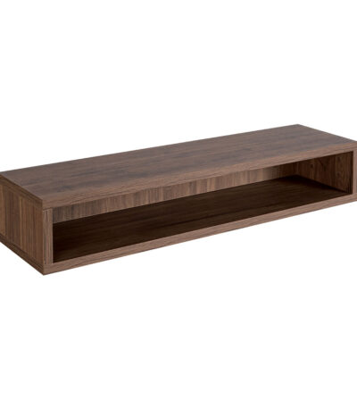 Comfortel wandplank gebogen bruin
