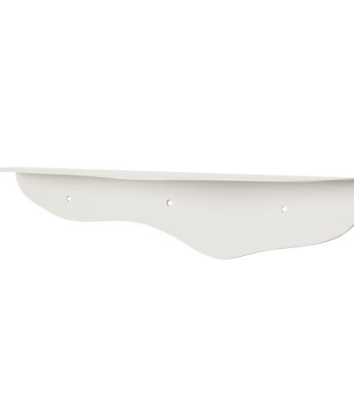 Comfortel wandplank gegolfd wit