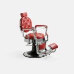 DD Hairdressing barberstoel verstelbare hoofdsteun rood MACK