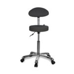 DD Wellness kruk met rugleuning wit OPAL