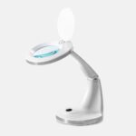 DD Wellness LED-loeplamp met vouwkap wit
