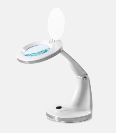 DD Wellness LED-loeplamp met vouwkap wit