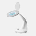 DD Wellness LED-loeplamp met vouwkap wit