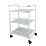 DD Wellness trolley glazen wit TOPAZ