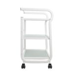 DD Wellness trolley glazen wit TOPAZ