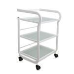 DD Wellness trolley glazen wit TOPAZ