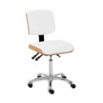 Silverfox werkstoel ergonomische rugleuning wit ZOI